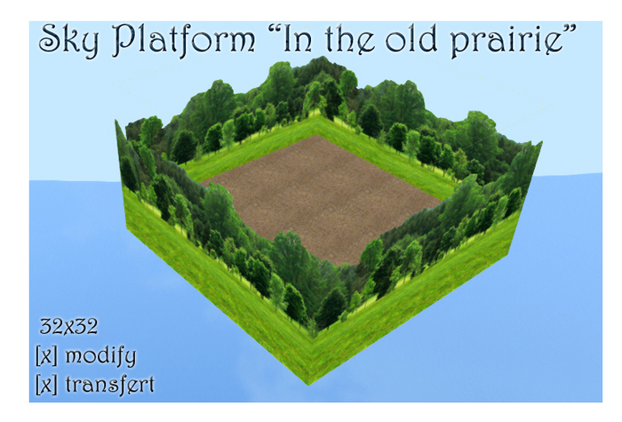 Sky Platform "In the old prairie" 32 x 32 