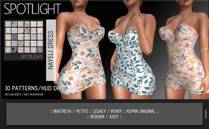 SPOTLIGHT - NAYELI DRESS v2 (DEMO Available In-World)