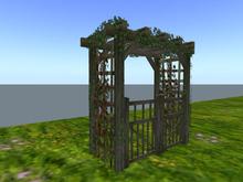 Rose Arbor with Gates (One of our many catalogue entries for flowers, plants, trees, shrubs and landscaping)