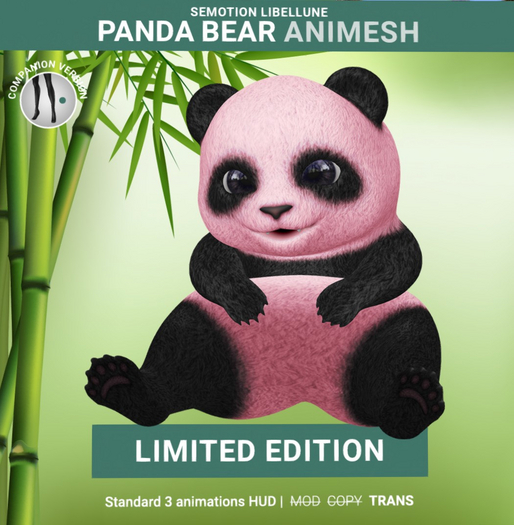 SEmotion Libellune Panda Bear Animesh LIMITED