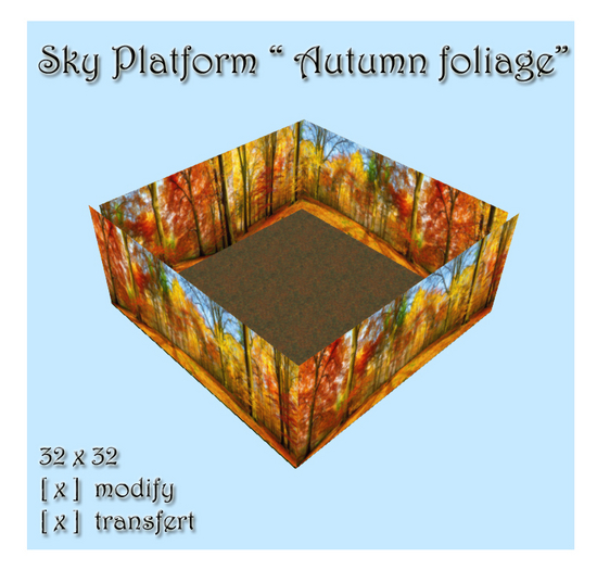 Sky Platform "Autumn foliage" 32x32 - BOX