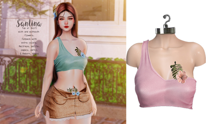 UNA. Santina Top Pink