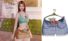 UNA. Santina Skirt Blue