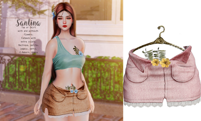 UNA. Santina Skirt Pink