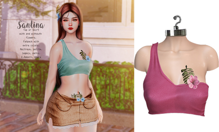 UNA. Santina  Top Fucsia