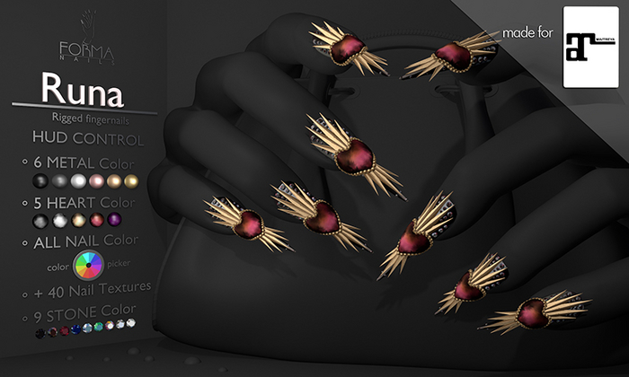 [FORMANAILS] NAILS - | Maitreya Nails | - | Runa NAILS | Bento Nails | Rigged Nails