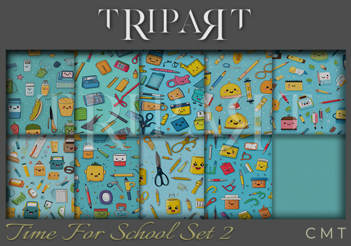 .::TRIPART::. Time For School Set 2