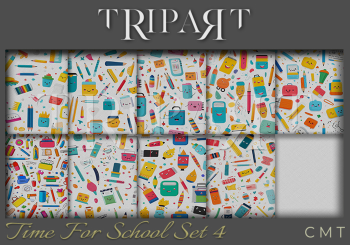.::TRIPART::. Time For School Set 4