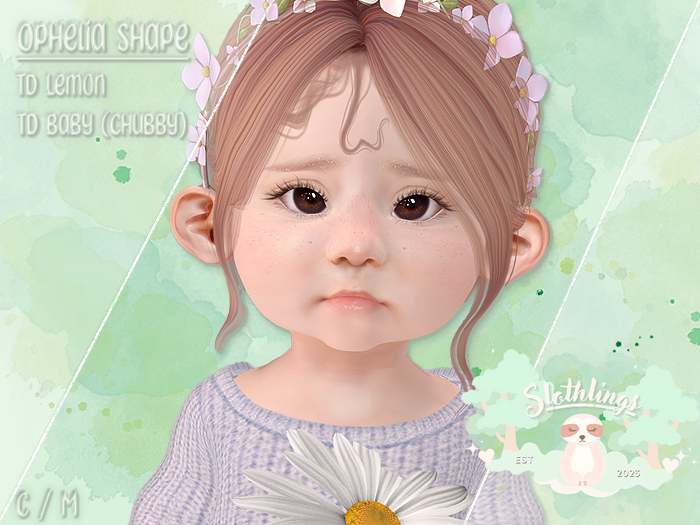 { Slothlings } Ophelia Shape - TD Lemon