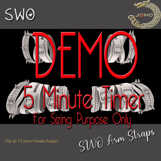 DEMO SWO Arm Straps for Jomo Avatar Females