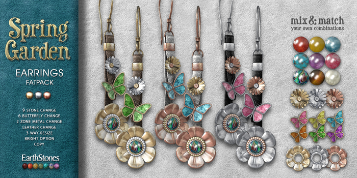 EarthStones Spring Garden Earrings ~ Fatpack