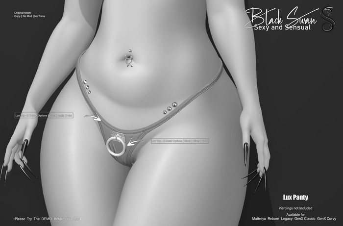 ! Black Swan ! Lux Panty - DEMO