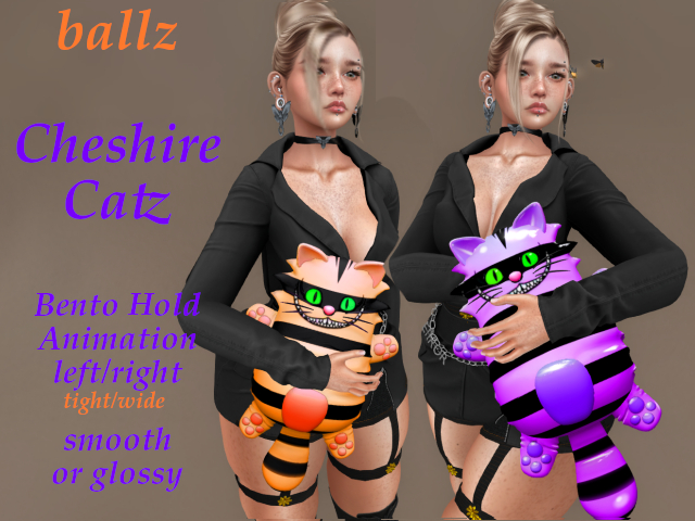 ☺☻ballz☻☺ Cheshire Catz - Glossy version - pumpkin