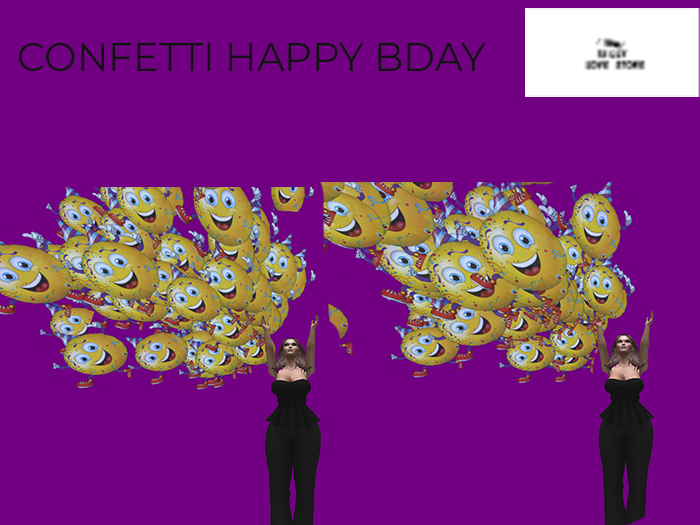 SILLY LOVE STORE CONFETTI HAPPY BDAY