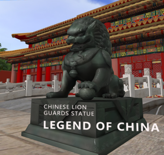 one art--Chinese Lion Guards Statue