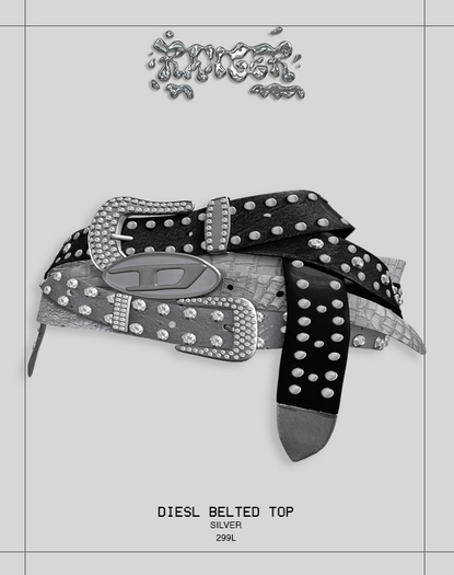 PINKRANGER_DIESL BELTED TOP_SLVR [UNPACKER]