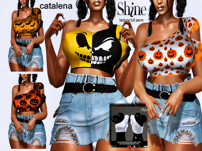 AJ  [SHINE FULL PERM] TOP CATALENA  _TEXTURE FULL PERM