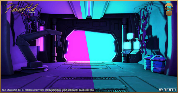 Pack Pulsar Hall Backdrops - The Bearded Guy