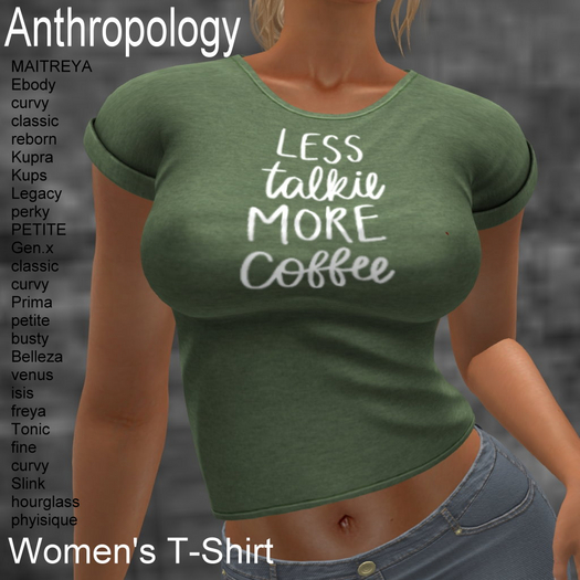 Less Talkie More Coffee Women's T-Shirt (WTTA)