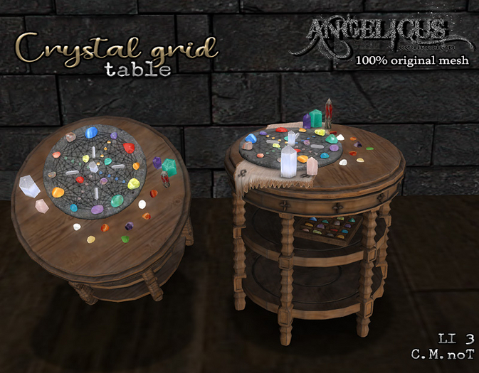 :ANGELICUS: Crystal grid table 