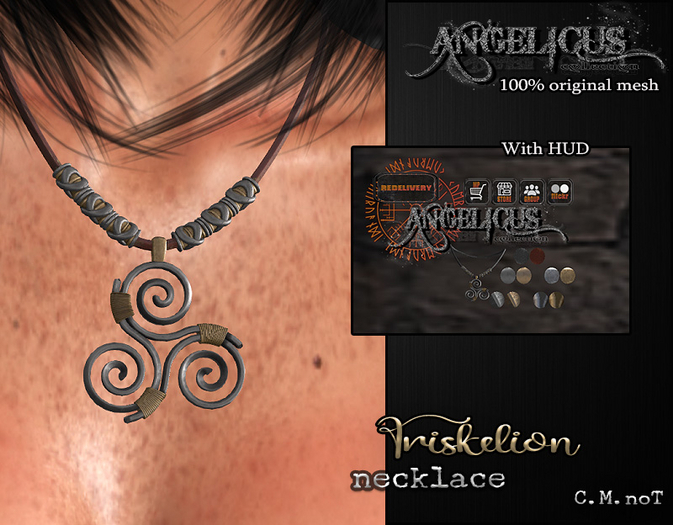 :ANGELICUS:  Triskelion necklace 