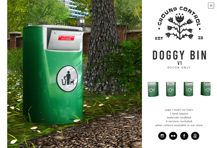 [Ground Control] Doggy Bin Green V1