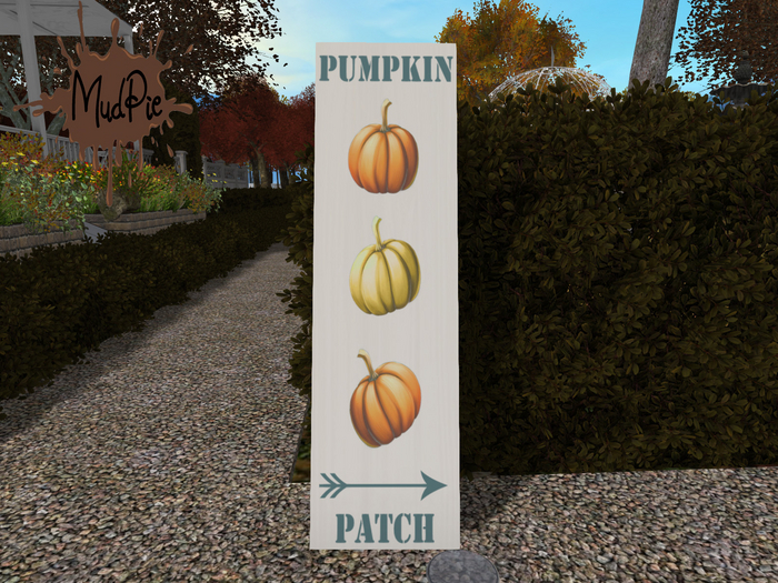 .:MudPie:. Pumpkin Patch Sign 