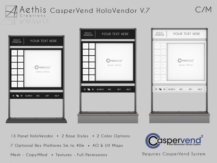 [AC] CasperVend HoloVendor V.7 - 13 Panel Square