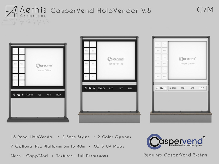 [AC] CasperVend HoloVendor V.8 - 13 Panel Square