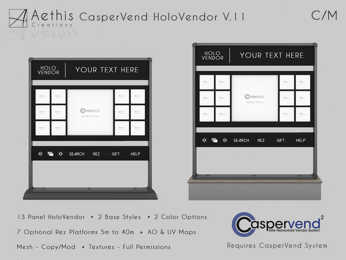 [AC] CasperVend HoloVendor V.11 - 13 Panel Square