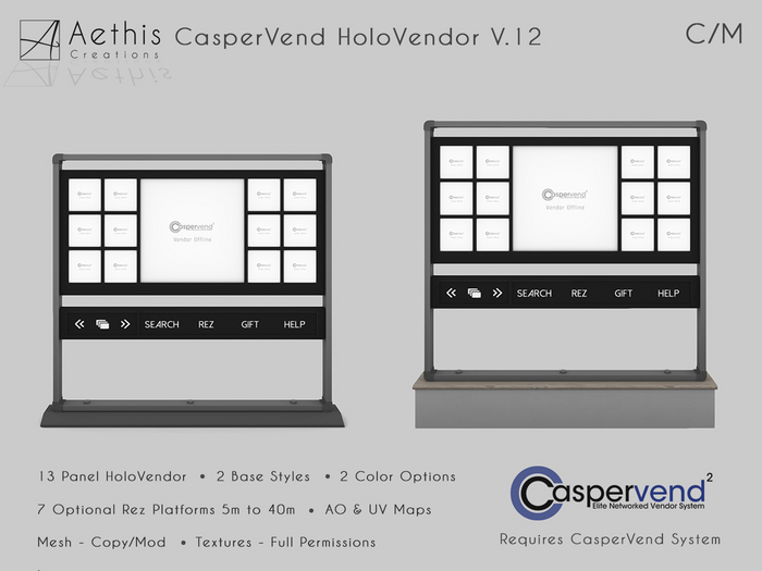 [AC] CasperVend HoloVendor V.12 - 13 Panel Square