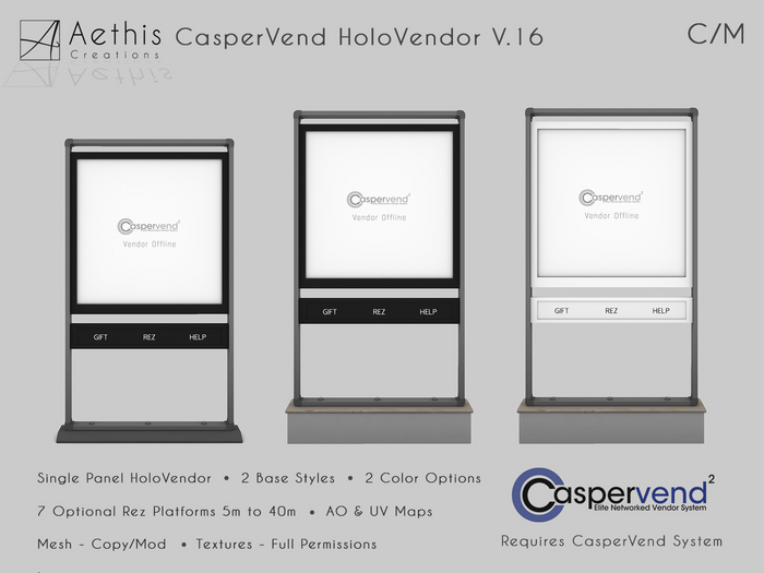 [AC] CasperVend HoloVendor V.16 - Single Square