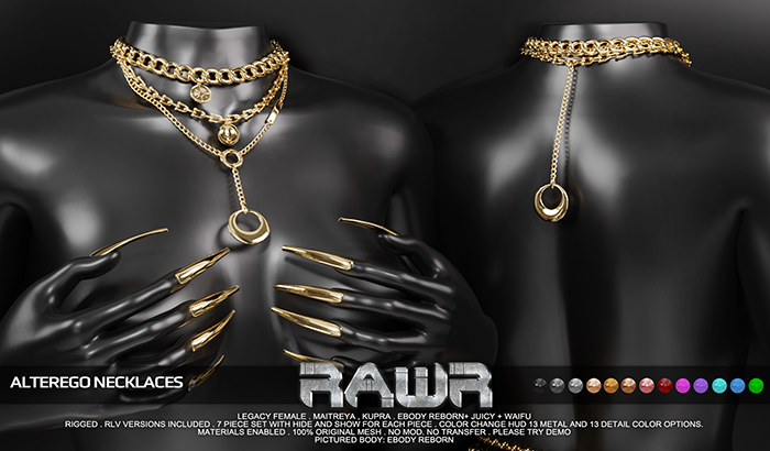 RAWR! Alterego Necklaces (add me)