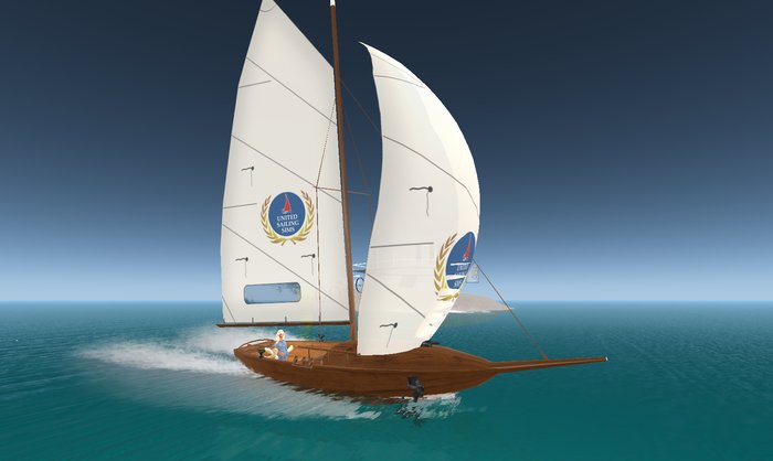 25 prims "Sloop Wind Nekka"  (copy)