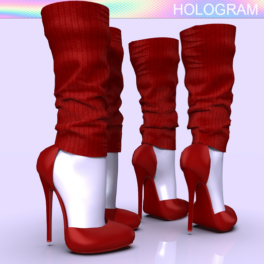 Red Legwarmer Shoes Maitreya Legacy Reborn