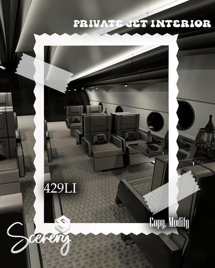 SCENERY// Private Jet interior (Night Version)