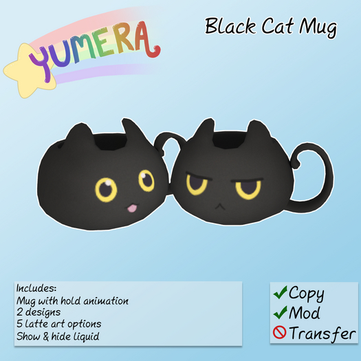 [Yumera] Black Cat Mug
