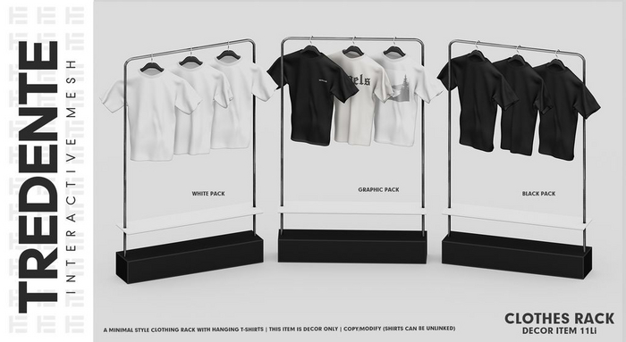 Tredente // Clothes Rack [BLACK SHIRT] (Packed)