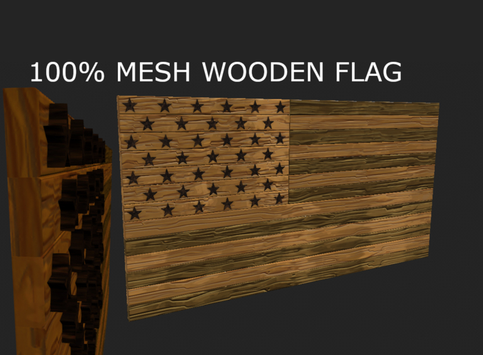 Wood American Flag