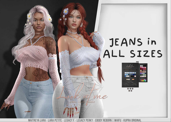 Look At Me. Blossom : Jeans - FATPACK (all sizes)