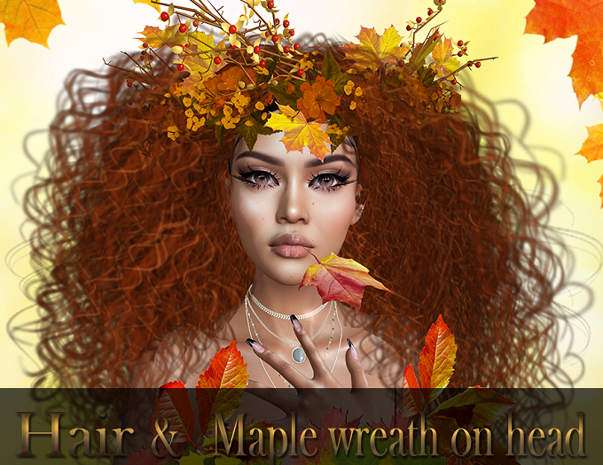 InStyle -Autumn wreath on head & red hair