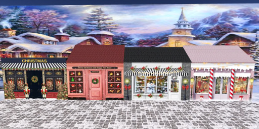 Christmas Shops Backdrop Filler C