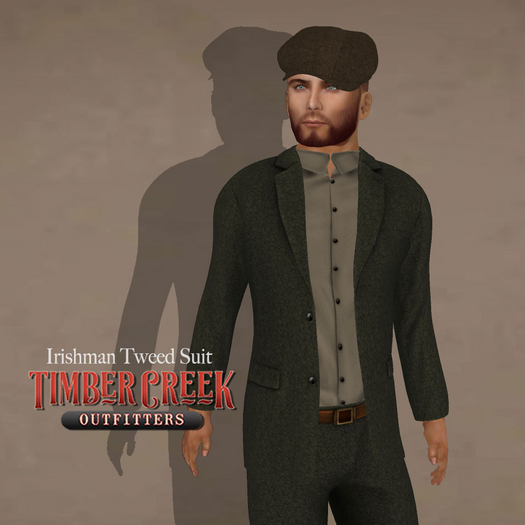 [Timber Creek] Irishman Tweed Suit-Forest