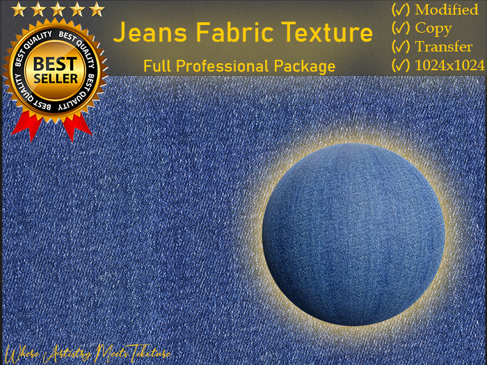 Jeans Fabric Texture - TEXTURES By X