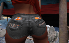 Clownfish Hotpants, partially open zipper for Maitreya