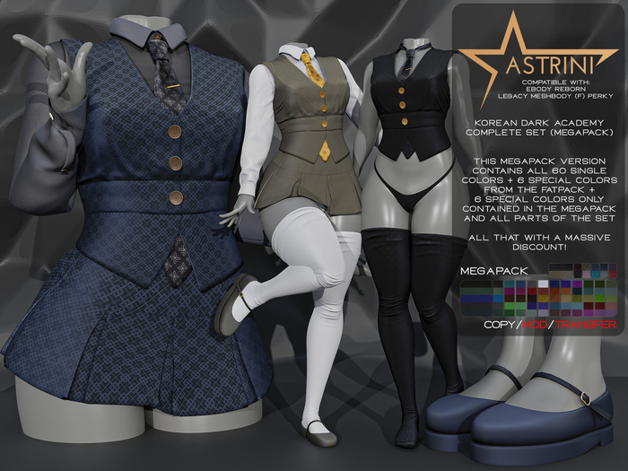 Astrini - Korean Dark Academy Complete Set (Megapack)