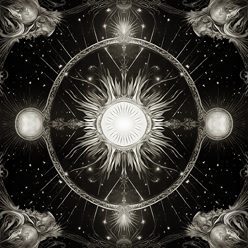 Texture - Silver Stars & Sun #42