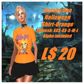 Scooby-Doo-Orange-V-neck shirt