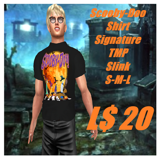 Scooby-Doo-Halloween-Black-Men's Mesh Shirt