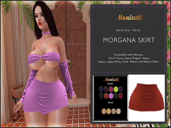 ::Monisatti:: Morgana Skirt - Orange
